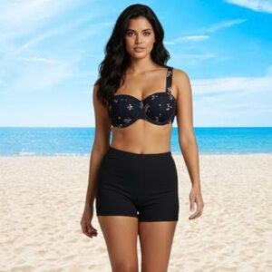 Amor y Besos (PacSun) XS ribbed boy shorts bikini bottoms